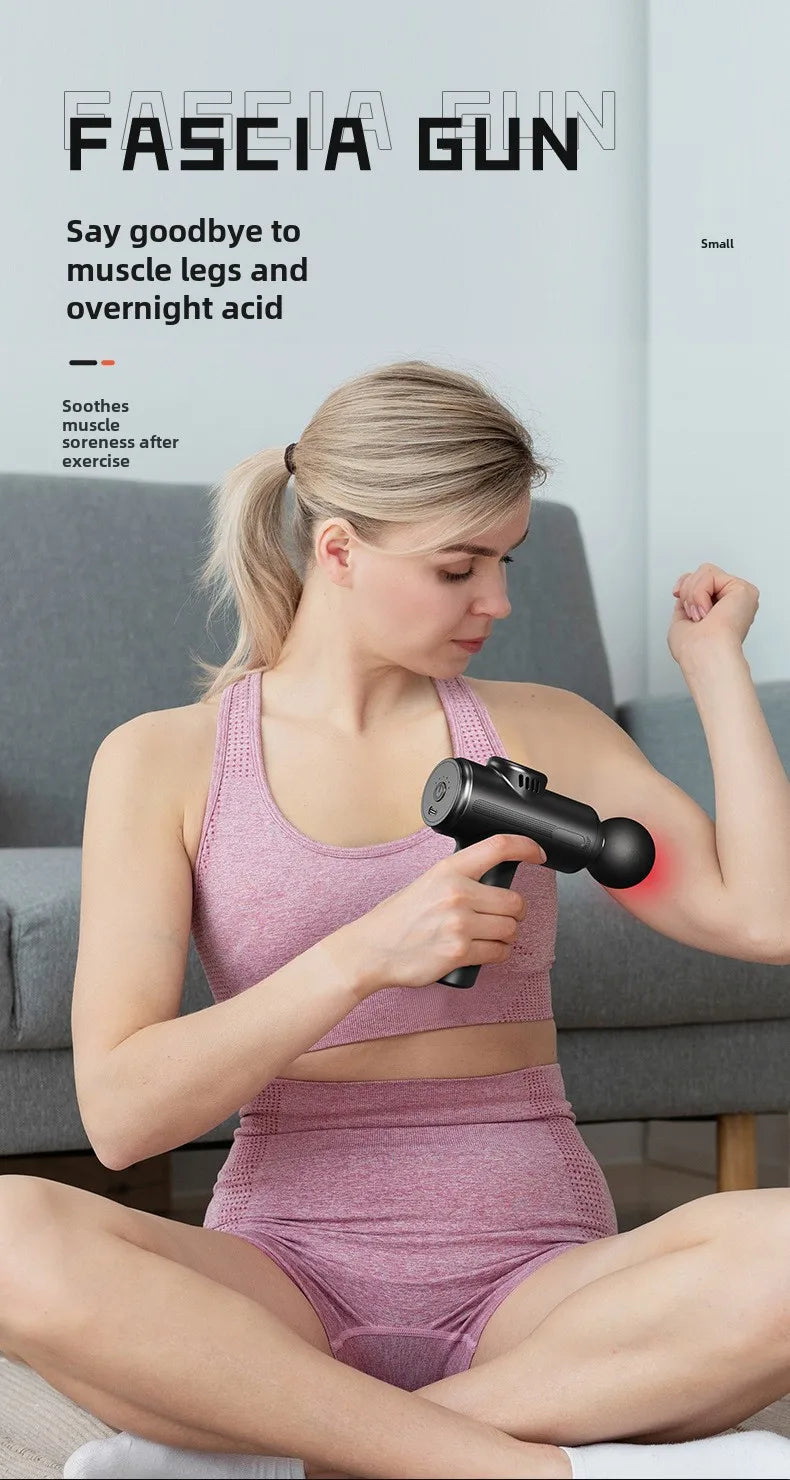 4Head USB Mini Massage Gun Fascia Machine Muscle Relaxation Vibrating Gun Rod Massage Fitness tool Muscle massager gun for you