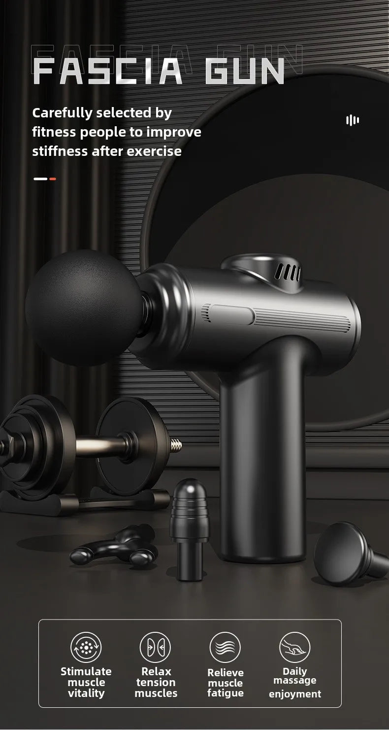 4Head USB Mini Massage Gun Fascia Machine Muscle Relaxation Vibrating Gun Rod Massage Fitness tool Muscle massager gun for you