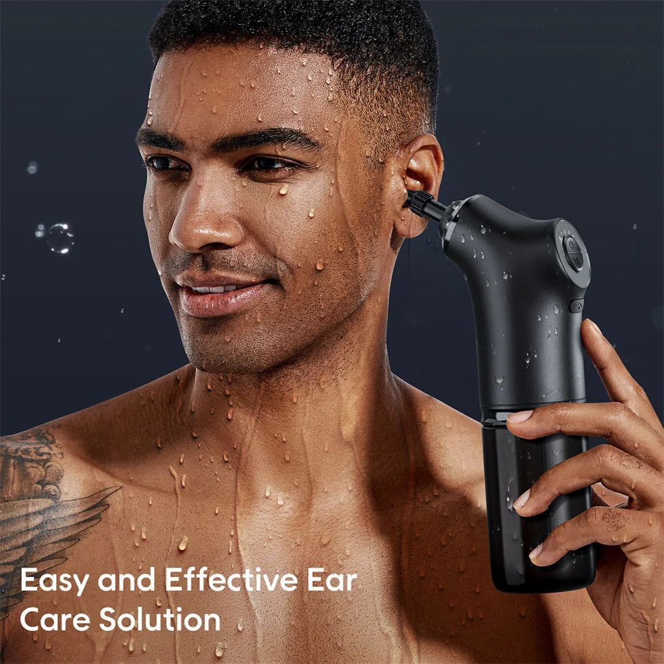 SUNUO Automatic Ear Cleaning Health Care Water Irrigation Automatic Earwax Remover For Adult 4 Pressure Mode Silicone Ear Washer