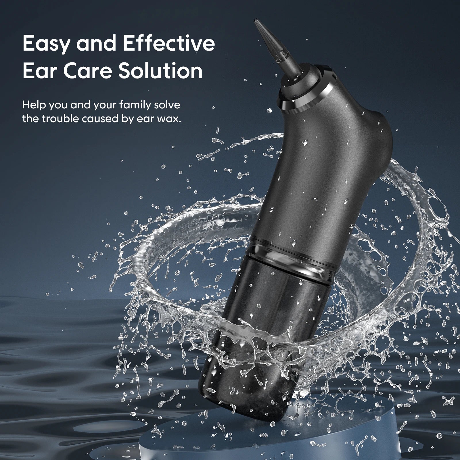 SUNUO Automatic Ear Cleaning Health Care Water Irrigation Automatic Earwax Remover For Adult 4 Pressure Mode Silicone Ear Washer